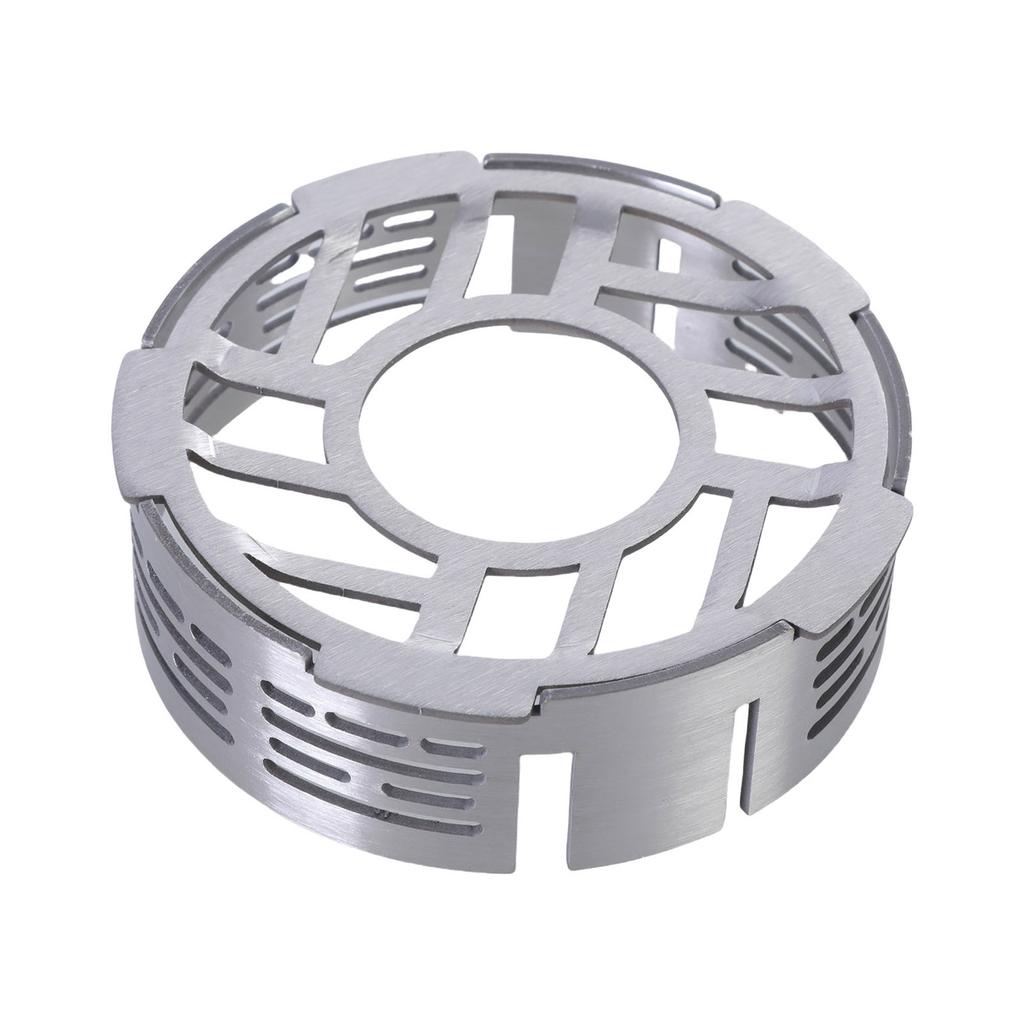 Gas Stove Windshield Ring Protects Flame from Wind Stove Wind Guard 201Stainless Steel Texture for Outdoor Cooking