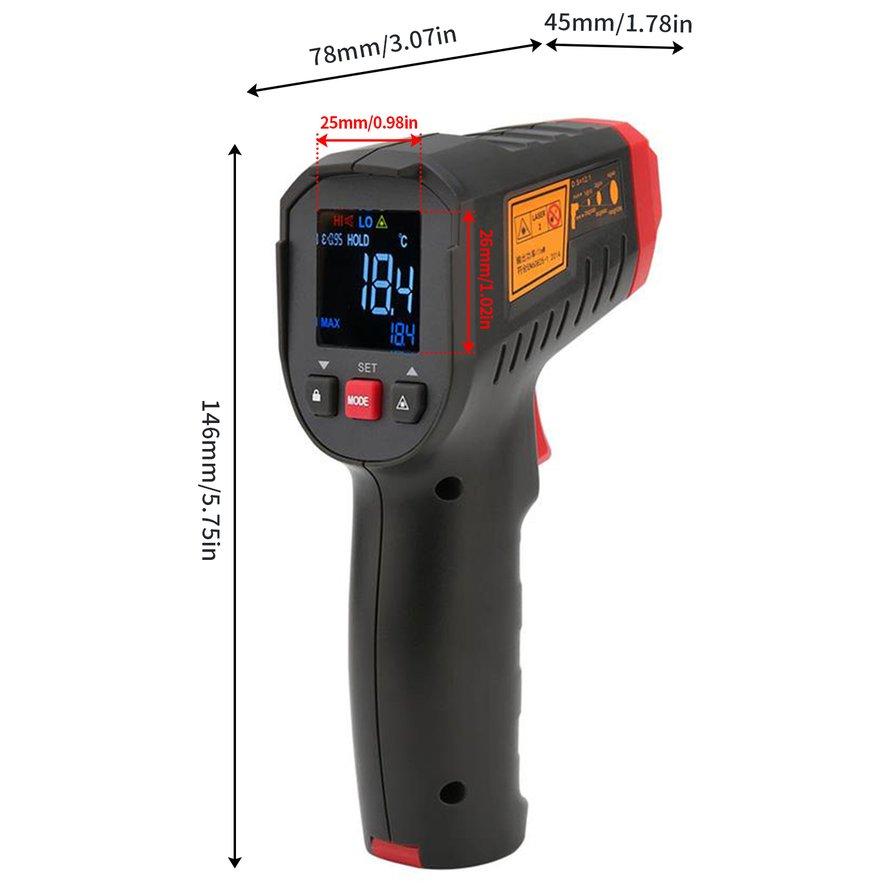 Buy UNIT UT306C Industrial Infrared Thermometer Oil Temperature Water