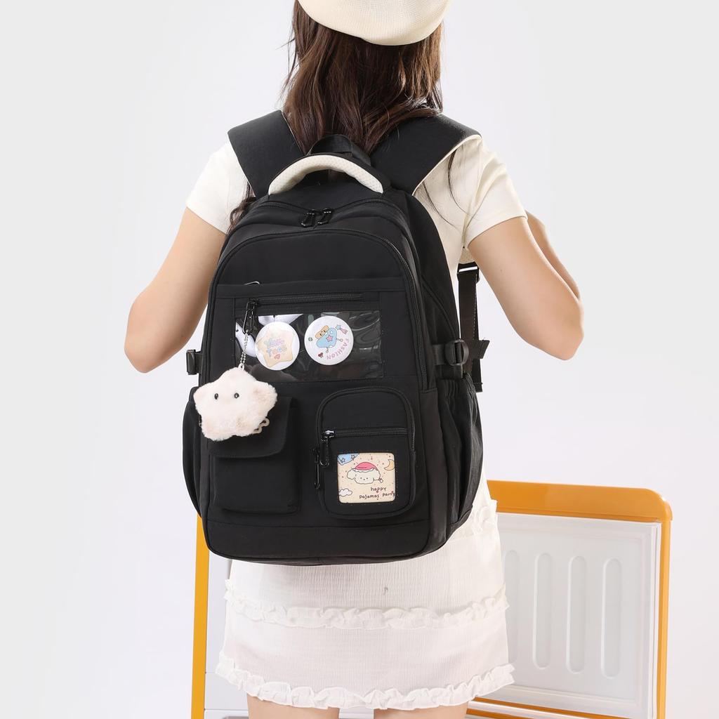 ZESU Korean Backpack, Large Capacity, for High School Students, Women, and Girls, Perfect for Commuting, Elementary School, and Casual Use, Perfect