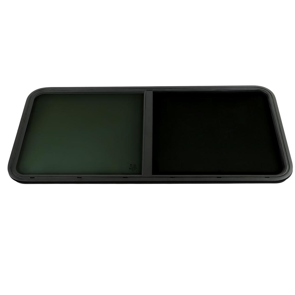RV Sliding Window W1257 H597mm Waterproof Insectproof Tempered Glass UV Protection for Campers Const