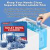 Eco Friendly Toilet Cleaning Block Lightweight Deep Cleansing Long Lasting Aroma Easy To Use Portable Blue Bubble Cleaner