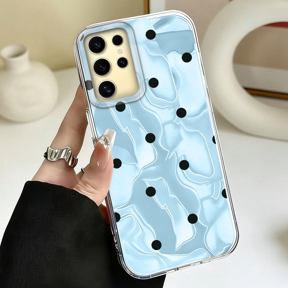 Elegant Phone Case For Samsung Galaxy S26 S25 Ultra S24 Plus S22 S21 S20 S23 FE Artistic Colorful Circular Dots Cover Water Wave
