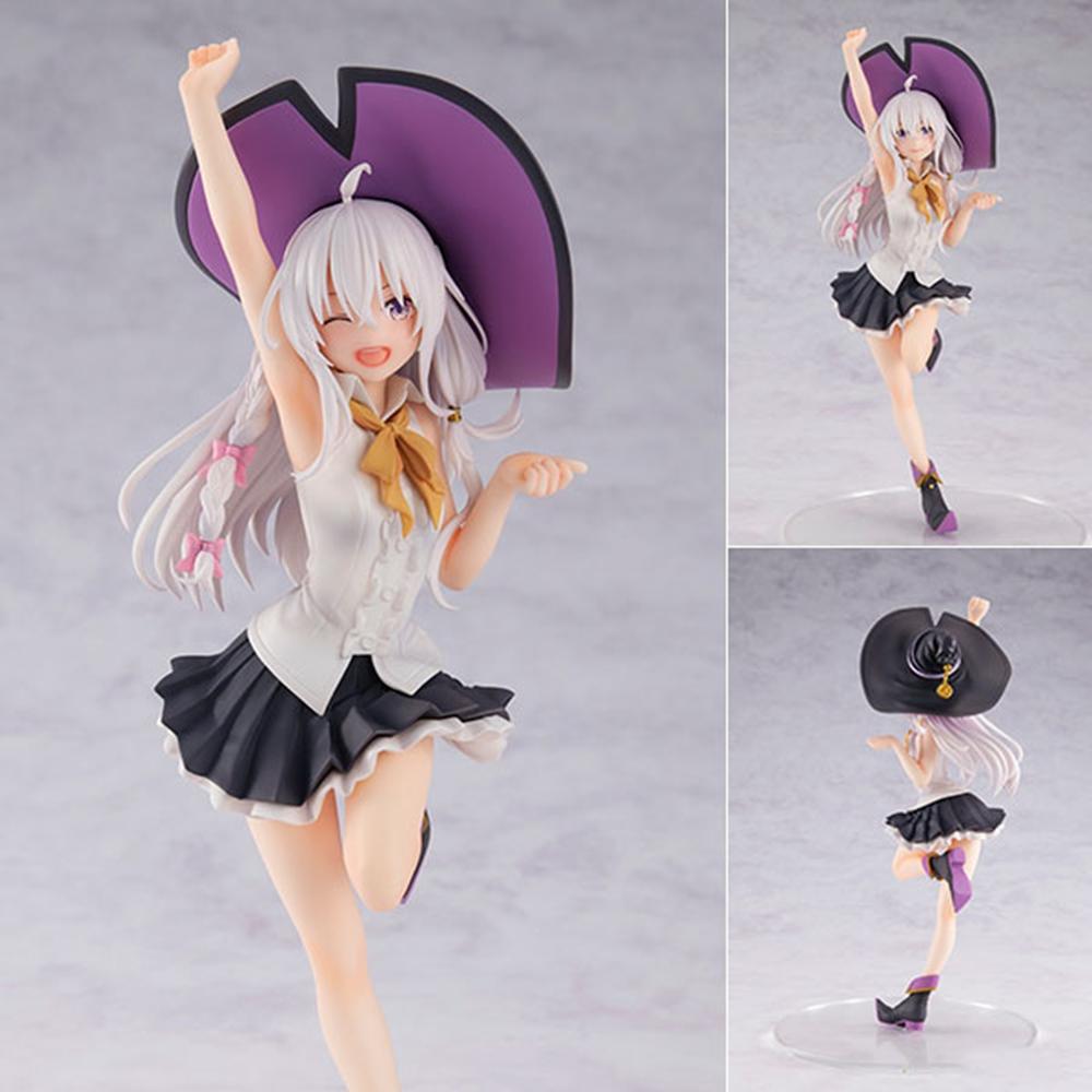 16CM Anime THE JOURNRY OF ELAINA Elaina Figure Energetic Girl Cute Animation Model Toys Gifts Collection Decoration  PVC