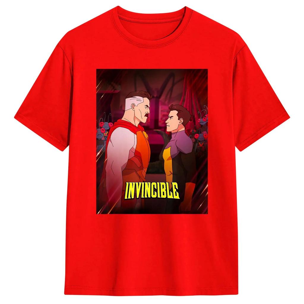 Invincibles Omni Unisex Mark Face To Face Poster T Shirt Cotton Clothing Amazing Short Sleeve Crewneck Tee Shirt Adult TShirt Y2K