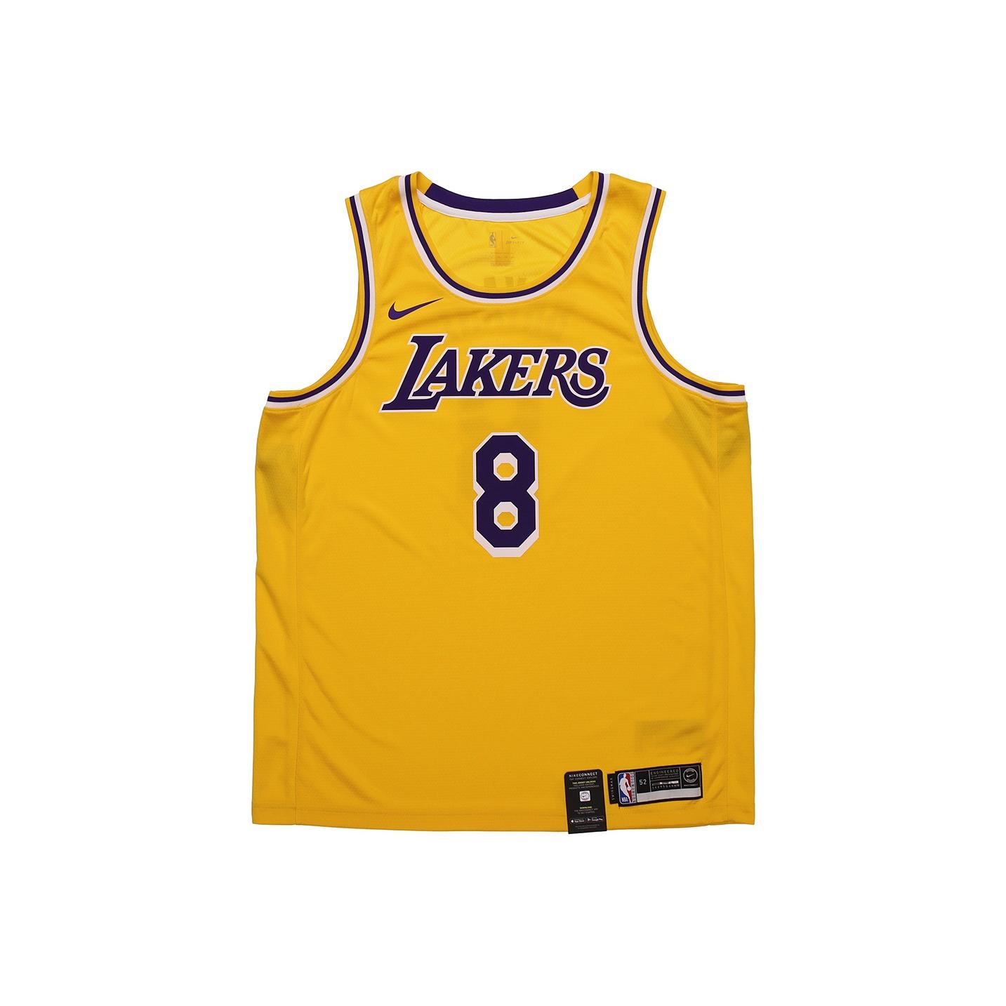 Nike Men's Purple/White Nba Los Angeles Lakers Icon Edition Kobe Bryant Swingman Jersey Amarillo/ Streetwear Av1229-728 Cm