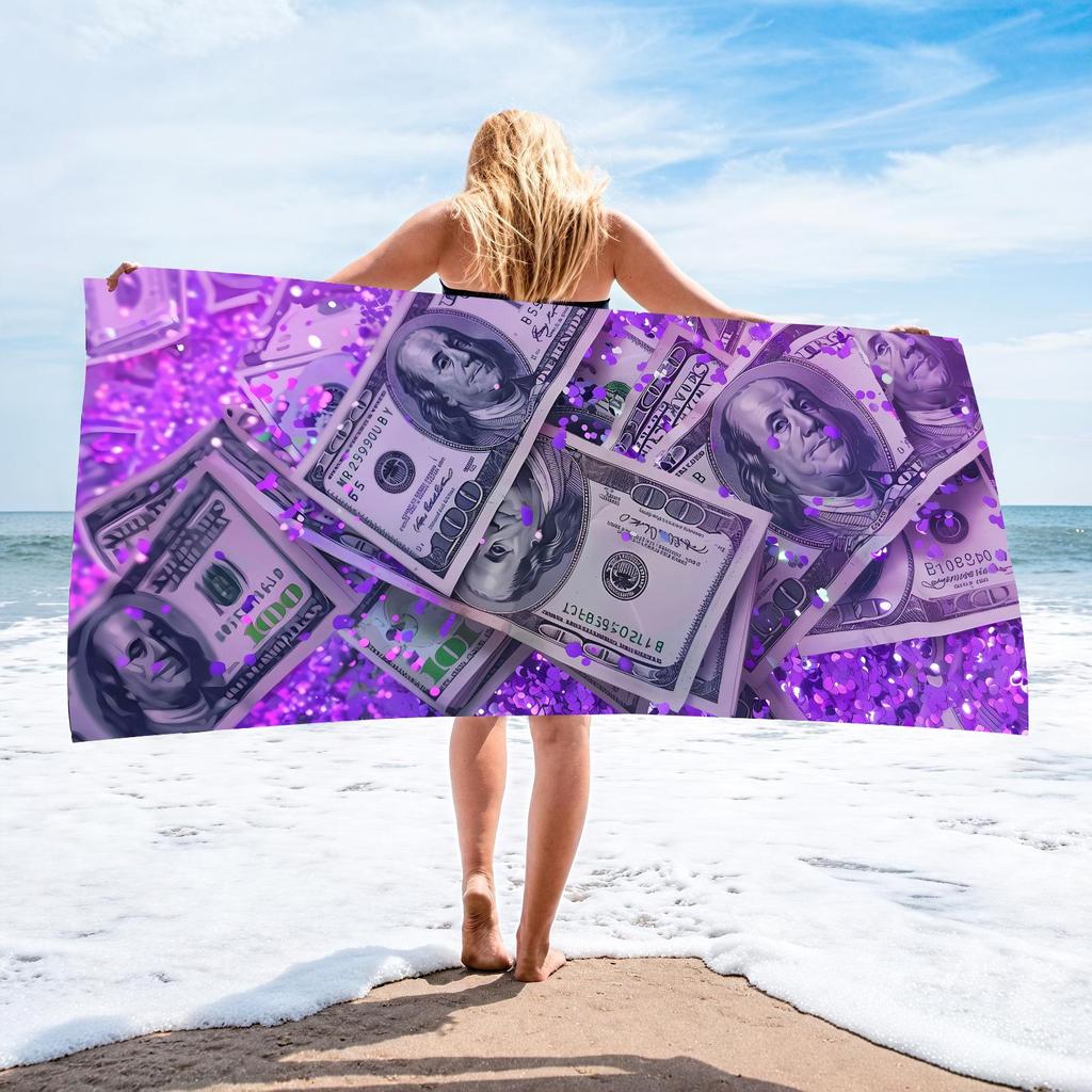 70x140 Microfiber Custom Printed Beach Towel - Absorbent & In Stock