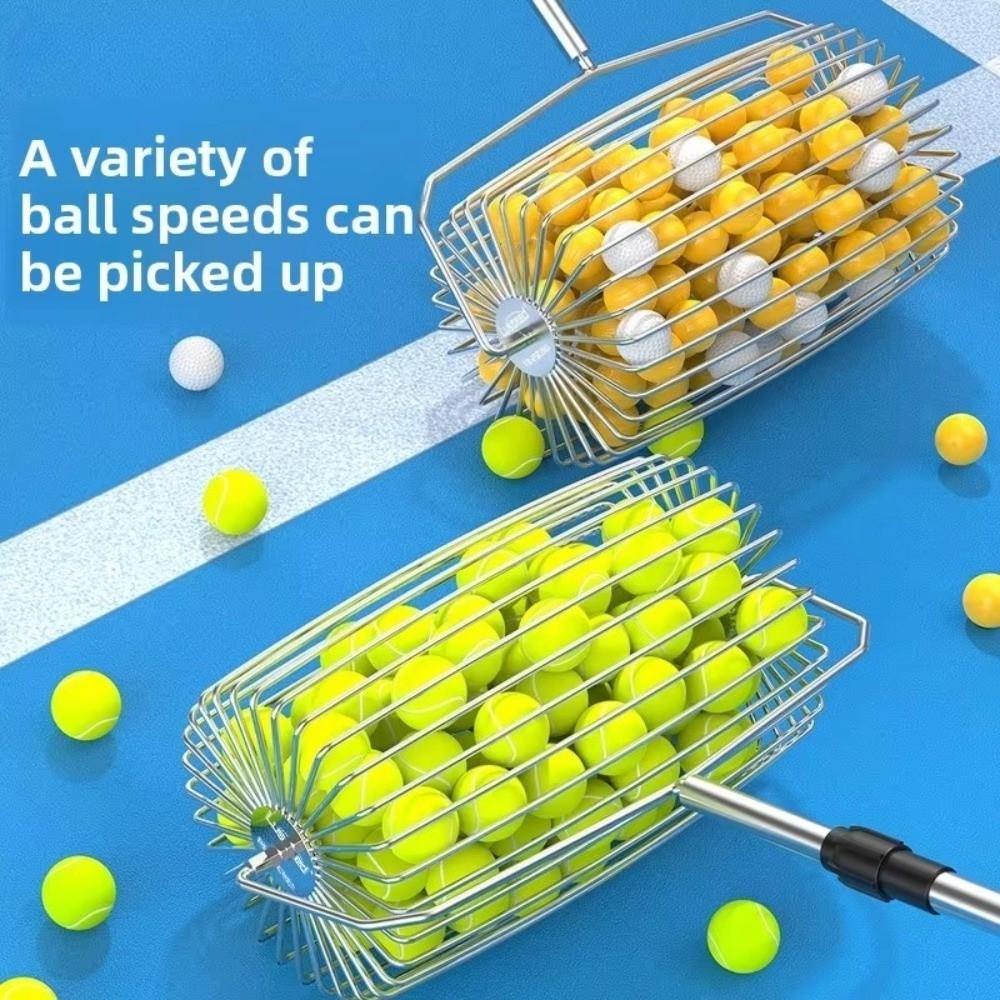 Efficient Tennis Ball Picker Telescopic Tennis Balls Collector  Professional Use