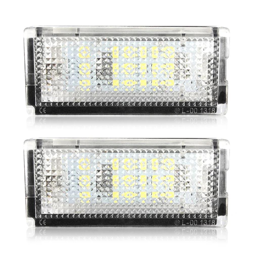 1/2Pcs Auto Tail Light Led License Plate Light Led Canbus White LED Bulbs for BMW 3-series E46 1998-2005 3 4 5 Car Accessories