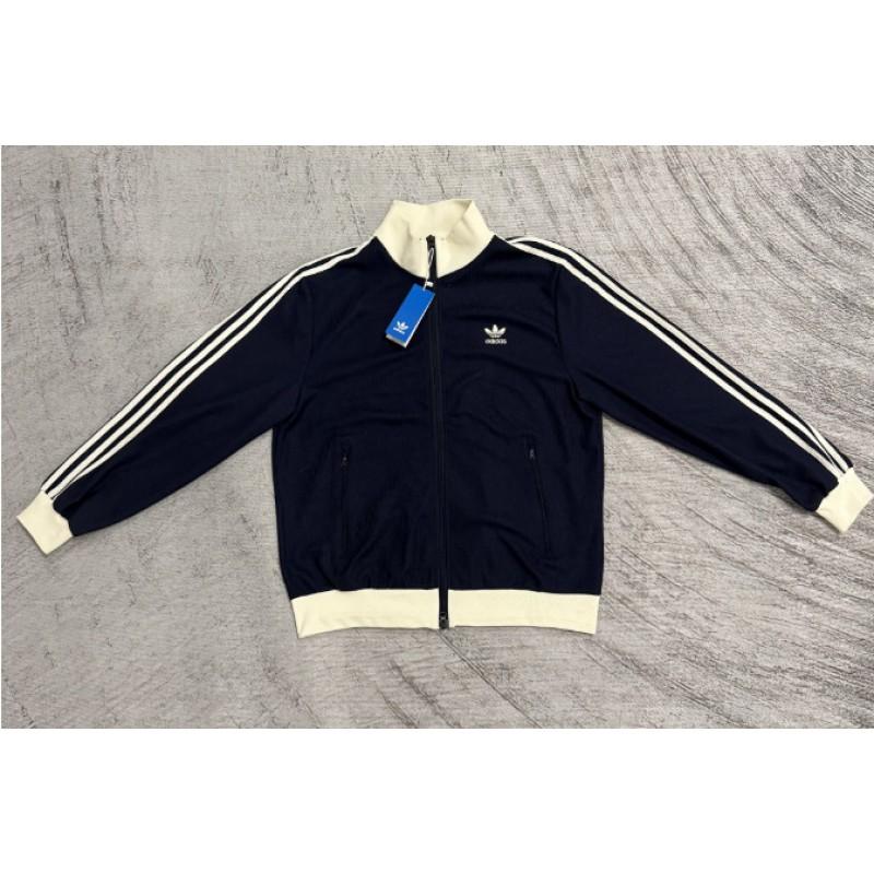 Retro Striped Waffle Knit Jacket Unisex Couple Short Coat High Quality Outerwear