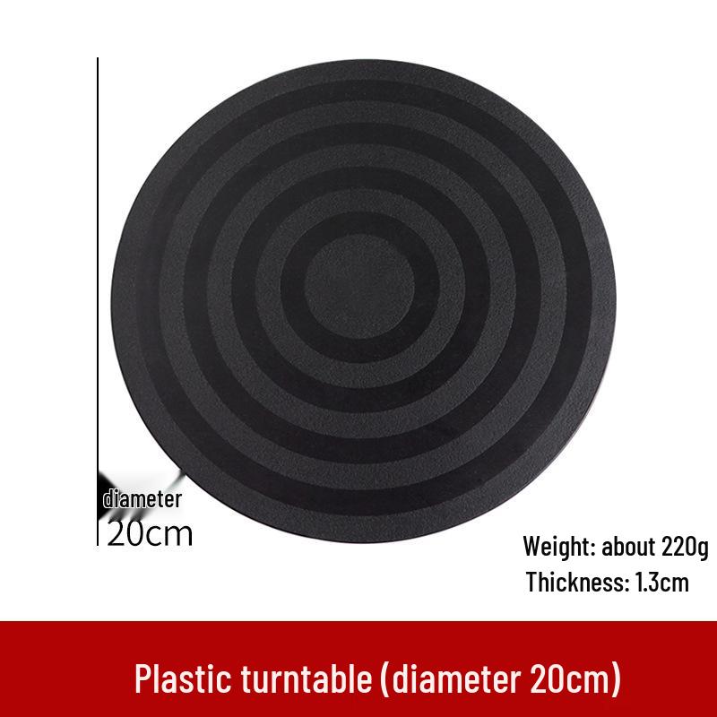 360° Student Clay Figurine Sculpture Turntable, 20cm Plastic Display