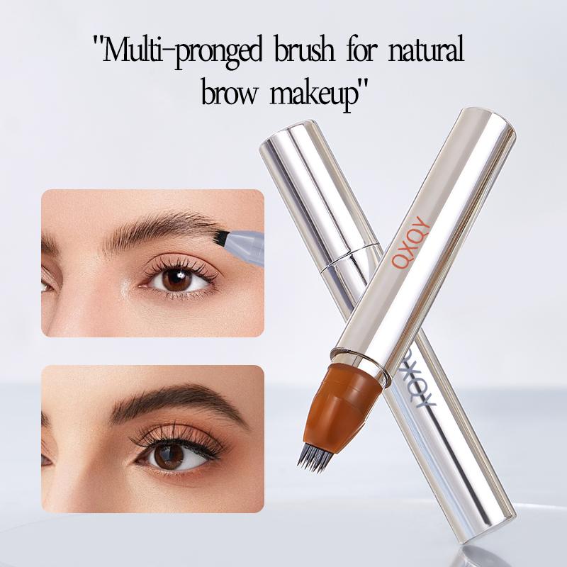Multi Pronged Brush Head Eyebrow Pencil Dual-Use Smooth & Blendable Eyebrow Gel For Natural Makeup