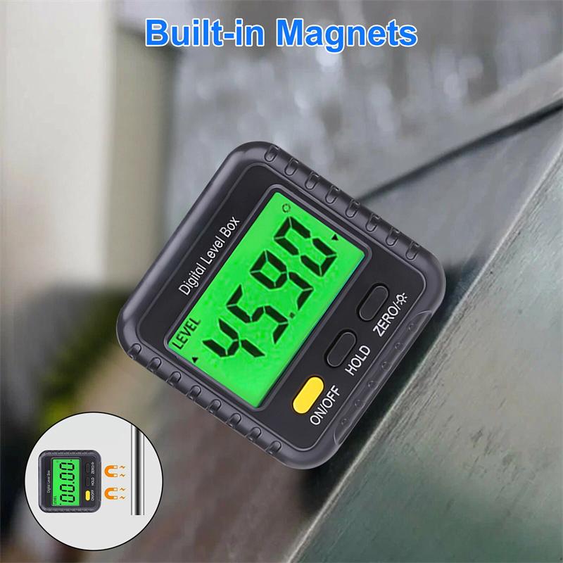 Mini Level Box Digital Inclinometer Magnetic Angle Gauge Meter Electronic Finder Protractor Measuring Tool For Home Decoration