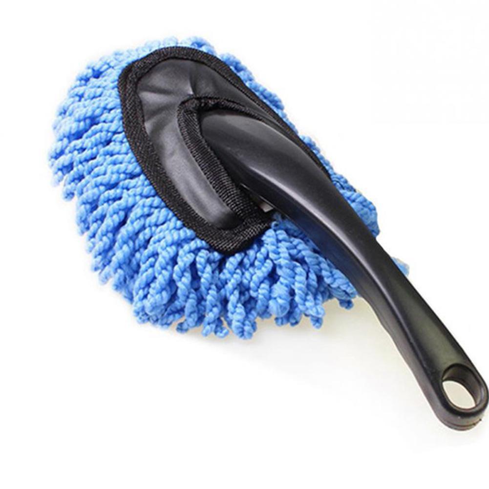 2PCS Gray Car Wash Cleaning Brush Microfiber Dusting Tool Duster Dust Mop For Car Home Cleaning Sponges, Cloths & Brushes