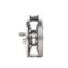 Full Aluminum Ice Fishing Reel Left/Right Handed V-shape Ice Fishing Wheel 50mm 60mm Fly Winter Fishing Reels Gear Ratio 1:1