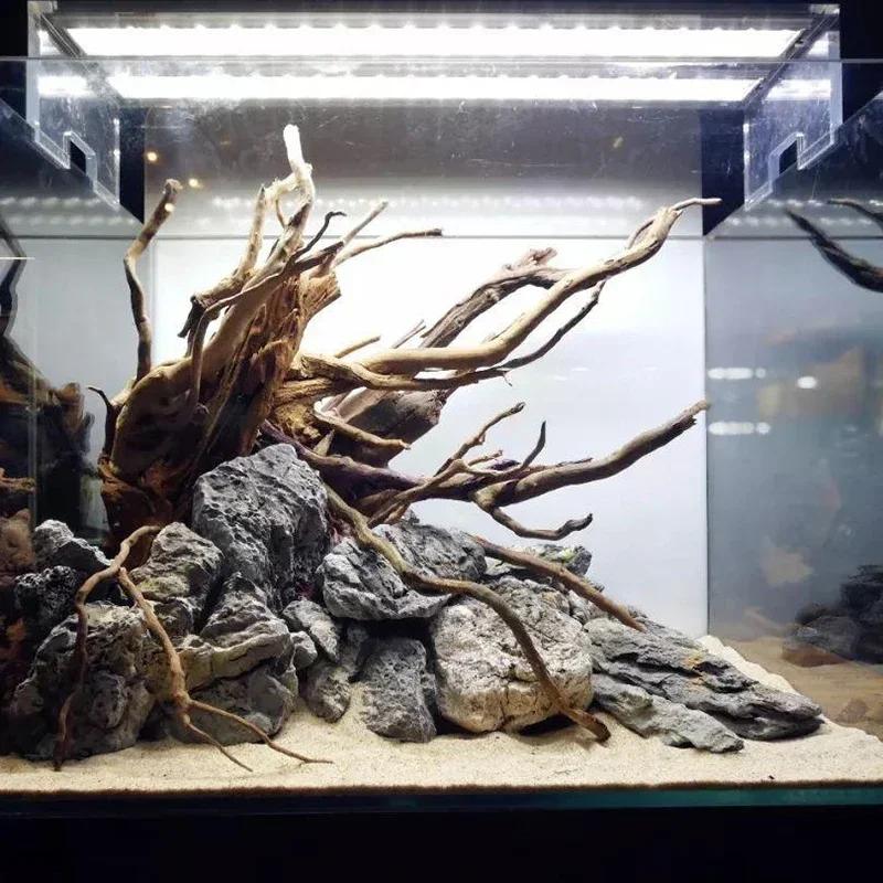 2025 Natürliche Holz-Aquariumdekorationen Pflanzenstamm Baumstamm Treibholz Baum Aquariumfische Landschaftsgestaltung Baumwurzeln Ornamente
