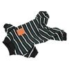 Striped Dog Pajamas Fashionable Cute Warm Comfortable Stretchy Dog Jumpsuit for Dogs Puppies Cats