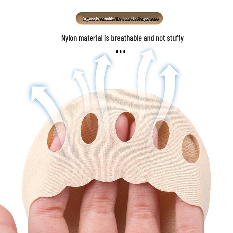 Five-Toe Wave Lace Sweat-Absorbent Breathable High Heel Relief Invisible Half-Length Socks