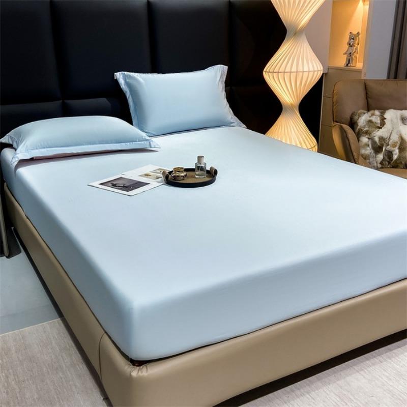 

New 60S Lenzing Lyocell Solid Color Tencel Single Sheet Tencel Sheet Single Piece Lyocell Ice Silk Naked Sleeping Pure 120 * 200 single mattress