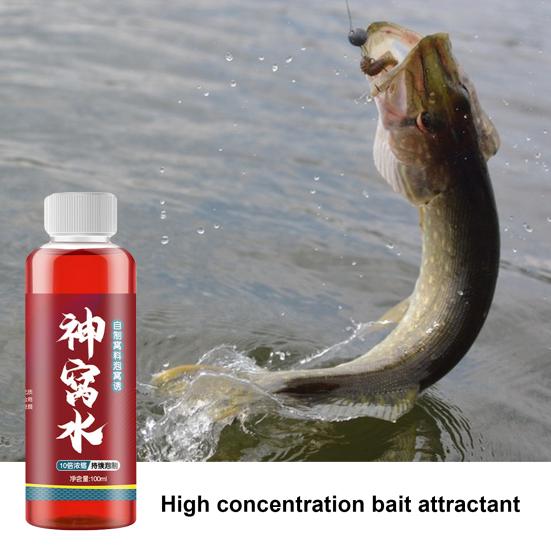 

100 мл. Средство для привлечения рыбы. Высококонцентрированная добавка для приманки рыбы. Усилитель приманки для рыбалки. Жидкость для пресноводной соленой форели, карпа, окуня. красный