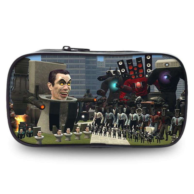 Durable Oxford Fabric Pencil Case For Kids And Students Featuring Fun Game Character Design