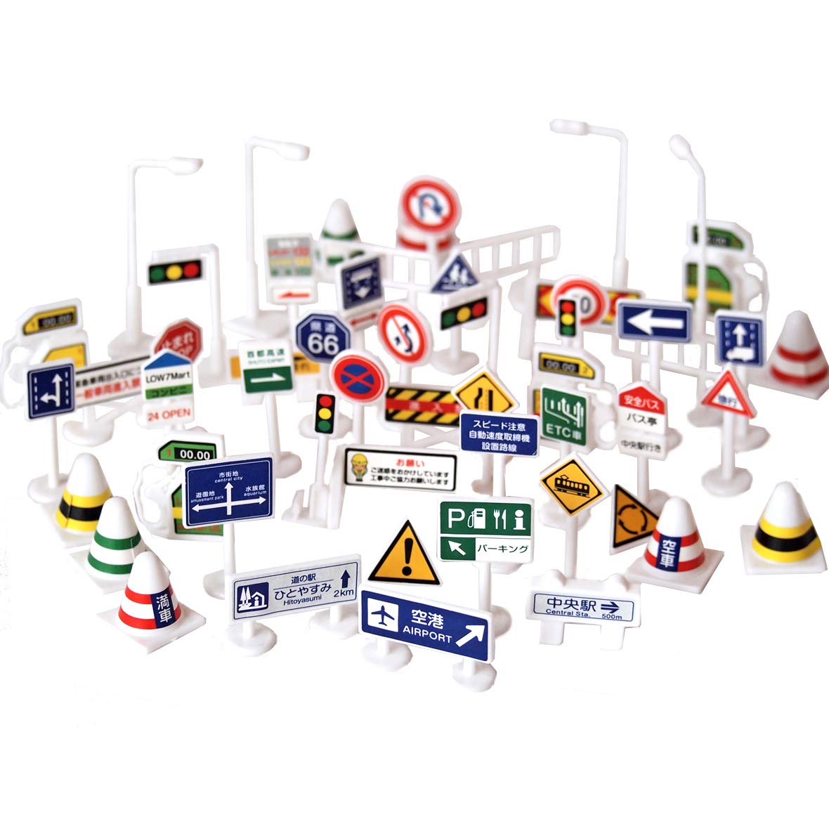 

Милле Ти Рана Дорожные знаки Игрушки для игры с мини-машинками (56 штук)