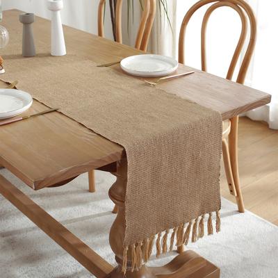 Home Table Runner With Tassels Stylish Table Decoration Rustic Farmhouse Everyday Use