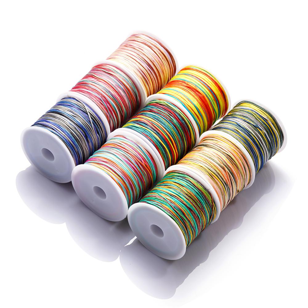 30M/Rolle 0,8mm Nylonfaden Schnur Chinesische Knoten Quasten Schnur Armband Geflochtene Schnur für DIY Schmuckherstellung Zubehör Zubehör
