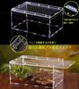Reptile Terrarium, Ventilated, Acrylic Material, Transparent, Reptile Cage, Insect Terrarium, Suitable for Lizards/Spiders/Frogs/Turtles/Snakes/Frogs/