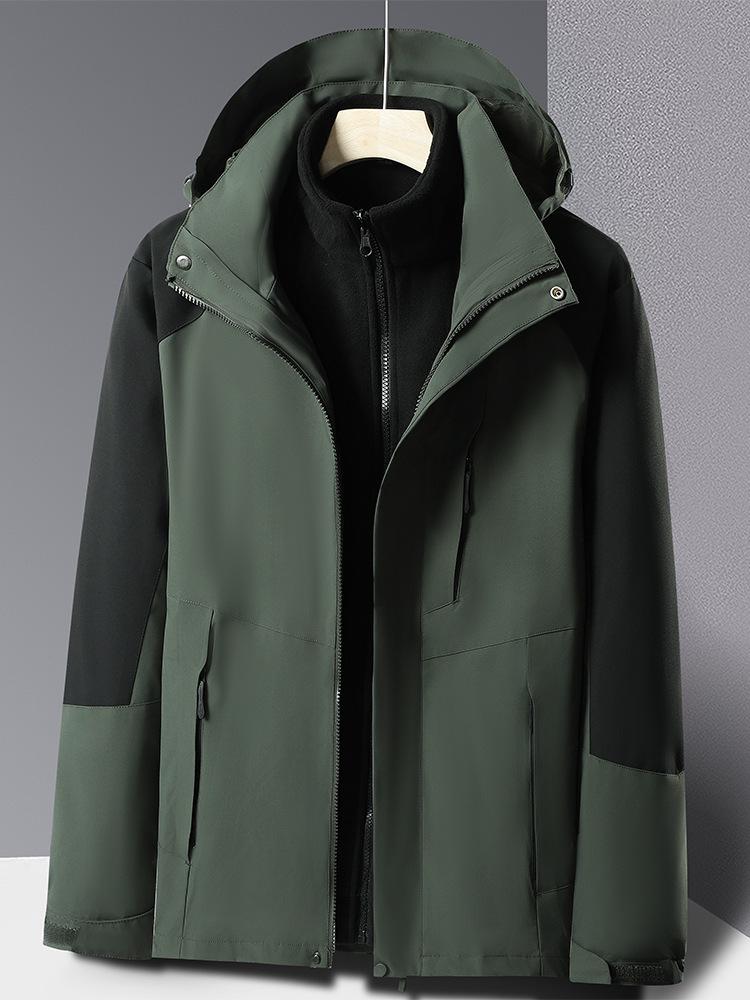 Pierre Cardin Men's 3-in-1 Fleece-Lined Windproof Jacket for Autumn/Winter