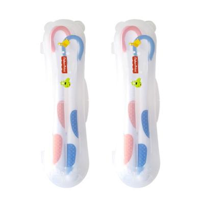 Fisher-Price Temperature Sensing Baby Food Spoons (2 Types) + Spoon Case Set, Purple, Blue, 2 Sets, Korean Popular Tableware