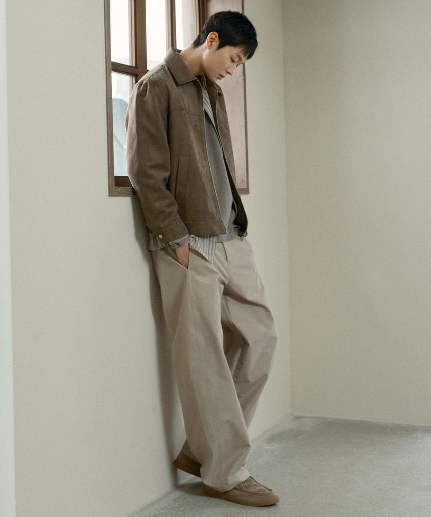 MINDBRIDGE Suede Semi-Overfit Trucker Jacket - 2 Colors