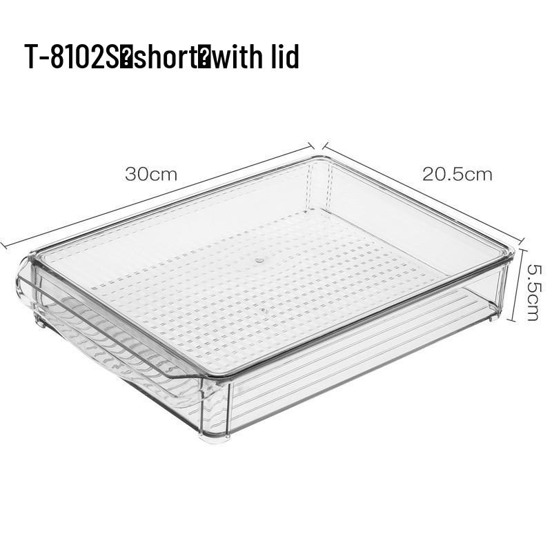 

Квадратный пластиковый штабелируемый контейнер для хранения в холодильнике - Кухонный органайзер в японском стиле для сохранения свежести