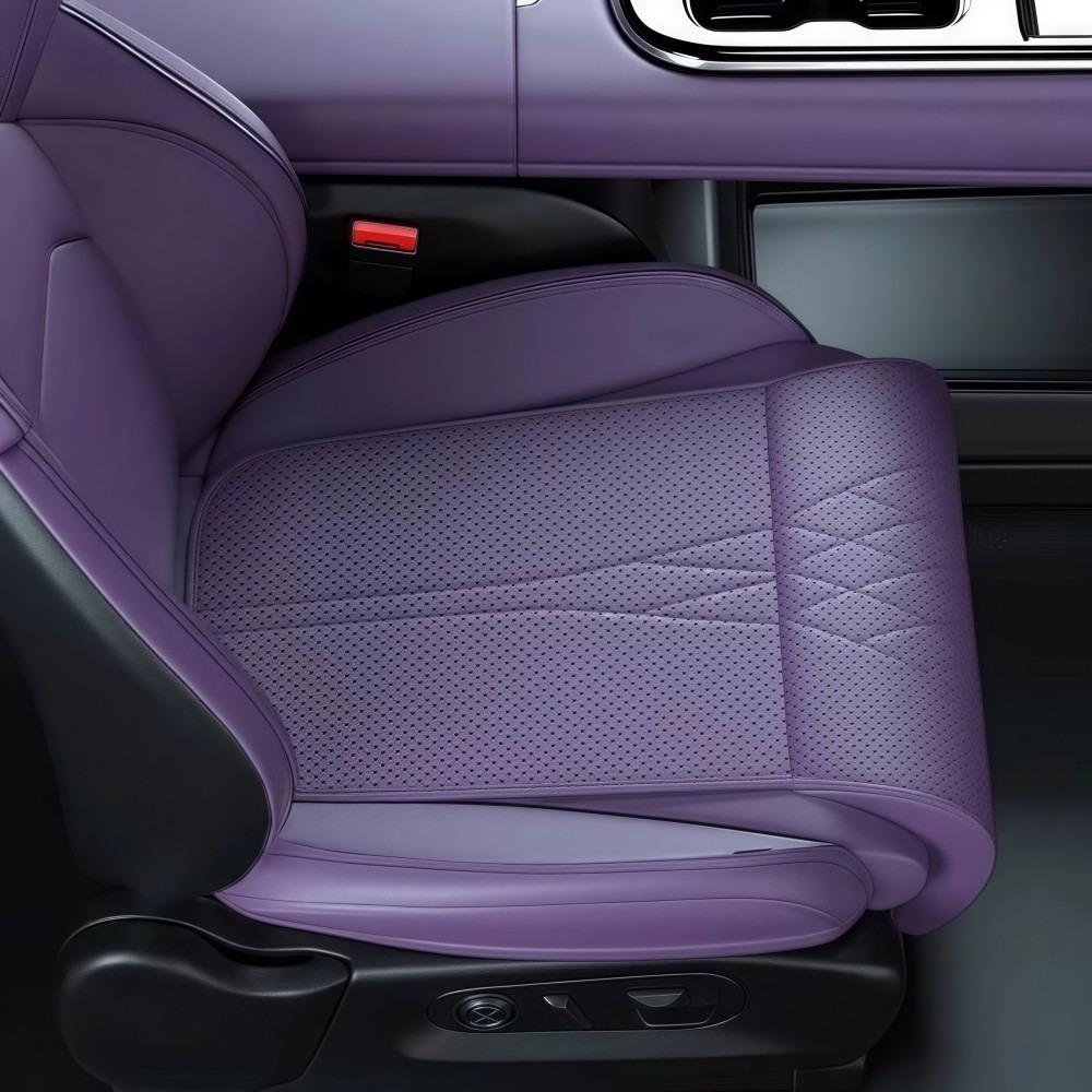 Leather Seat Extender Leg Cushion Memory Foam Seat Cushion New Car Seat Leg Support Pad  Long Drive