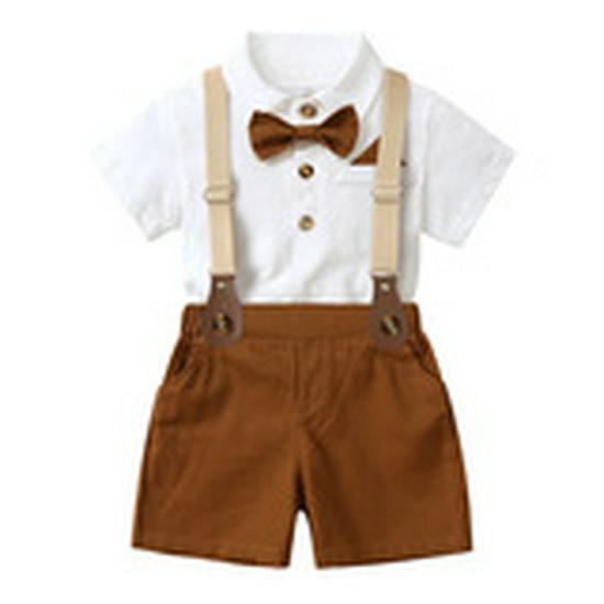 Schonku Kids' 2025 Spring & Autumn Formal Suit: First Birthday Gentleman Set