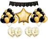 Birthday Banner Set Black Balloons