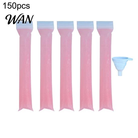 Homemade Popsicle Molds Disposable Bags Dual Zipper Seal Ice Pop Food-Grade Portable Freezer Tubes for Yogurt Bars Fruit Smoothies Candy Snacks Summer