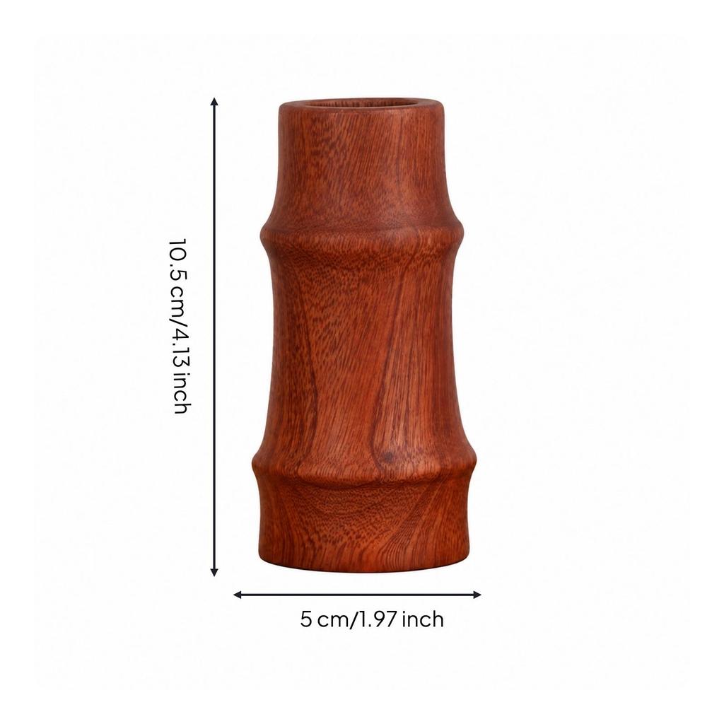 Wooden Flower Vase Aesthetic Wood Decorative Rustic for Home Decor