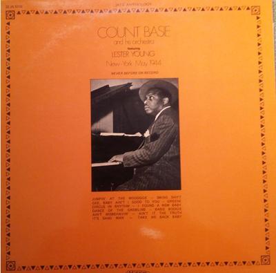 LP Record COUNT BASIE ORCHESTRA, LESTER YOUNG - New York May 1944 JA5105 Musidisc France Jazz Used