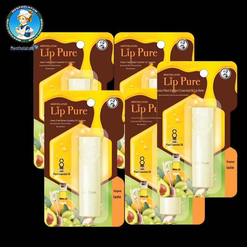 

Mentholatum Honey Plant Extract Lip Balm 5-Pack