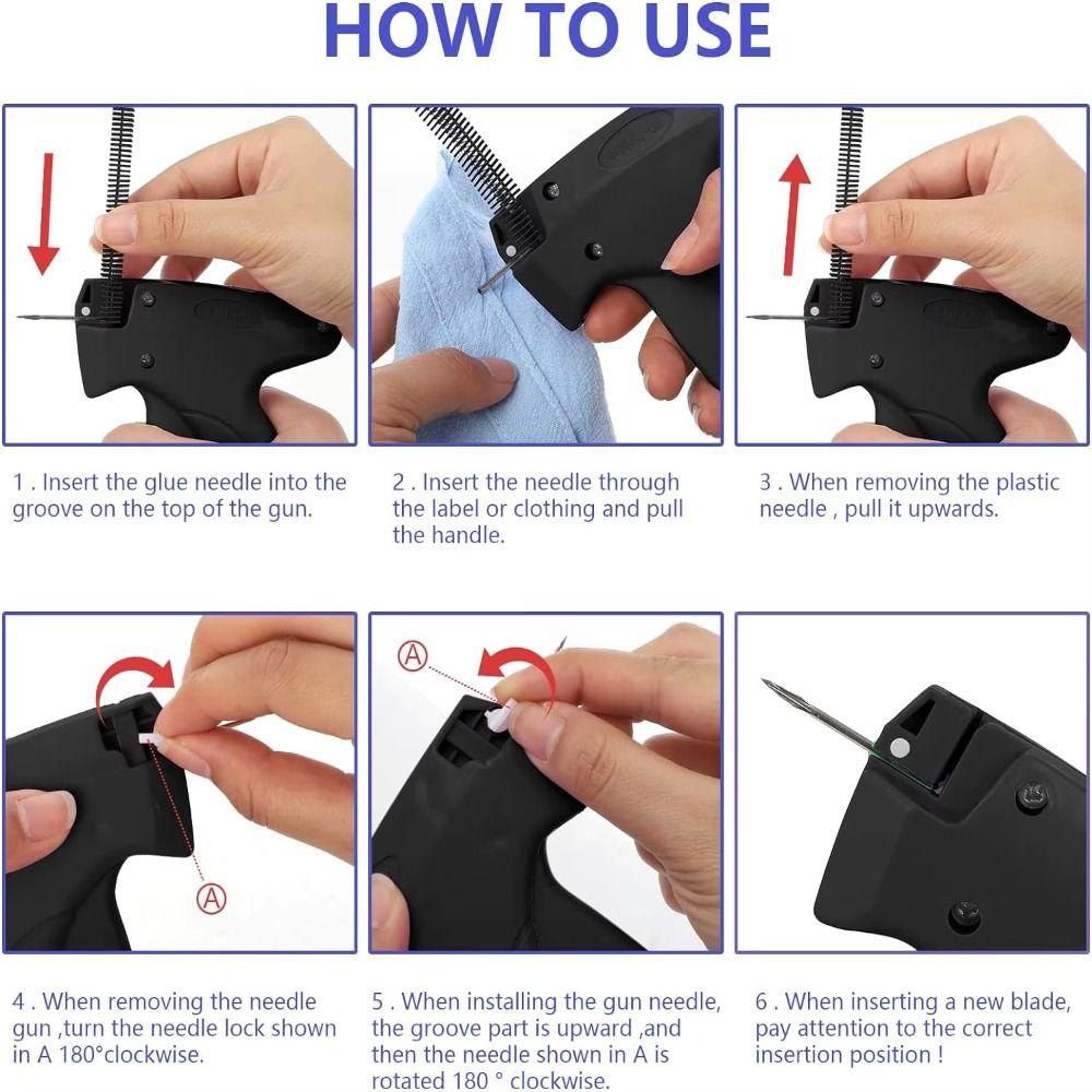 Multi-Purpose Price Tag Applicator Fine Needle Labeling Tool Tagging Tool Set Household Use