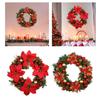 Christmas Wreath, 15.75 Inch Winter Holiday Christmas Decoration for Window
