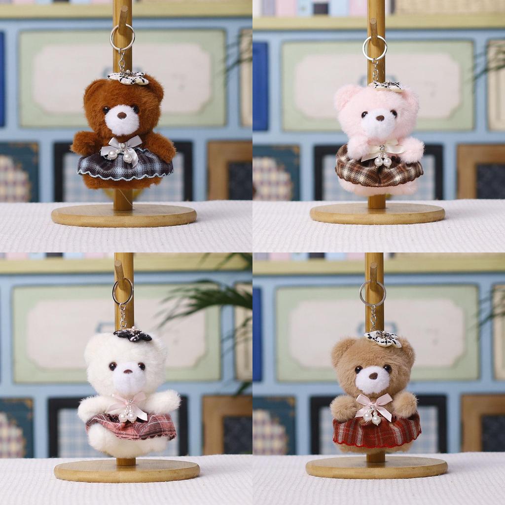 Plush Bear Keychain With Cute Dress For Kids And Adults Gift Idea