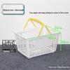 Thickened Handheld Plastic Shopping Basket - Suitable for Snacks, Household Vegetables, and Convenience Stores