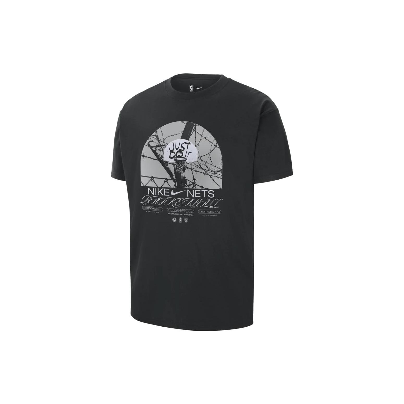 

Nike Nba Brooklyn Nets Courtside Max 90 Loose Fit T shirt DR6289-010 XS
