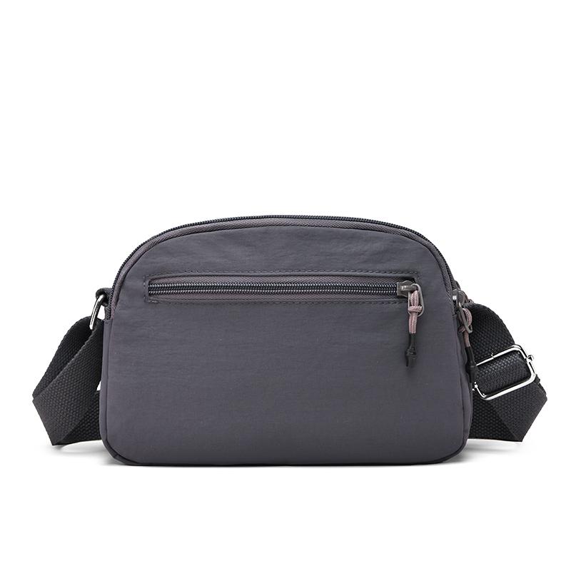 Shoulder Bag Women's Bag Multi-Layer Pocket Lightweight Crossbody Bag Nylon Mother Bag