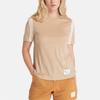 Timberland X Icebreaker Collaboration Knitted Breathable Round Neck Short Sleeve T-Shirt Women T-Shirts Light-Brown A6J5H262