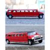 1/32 zliatinový Hummer H2 predĺžená limuzína kovový odliatok model auta zvuk a svetlo naťahovacie detské hračkárske vozidlá darček