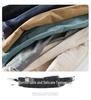 Men's Striped Short-Sleeve Casual Linen Suit for Spring & Autumn - Youthful, Handsome, and Popular (Model Y803)