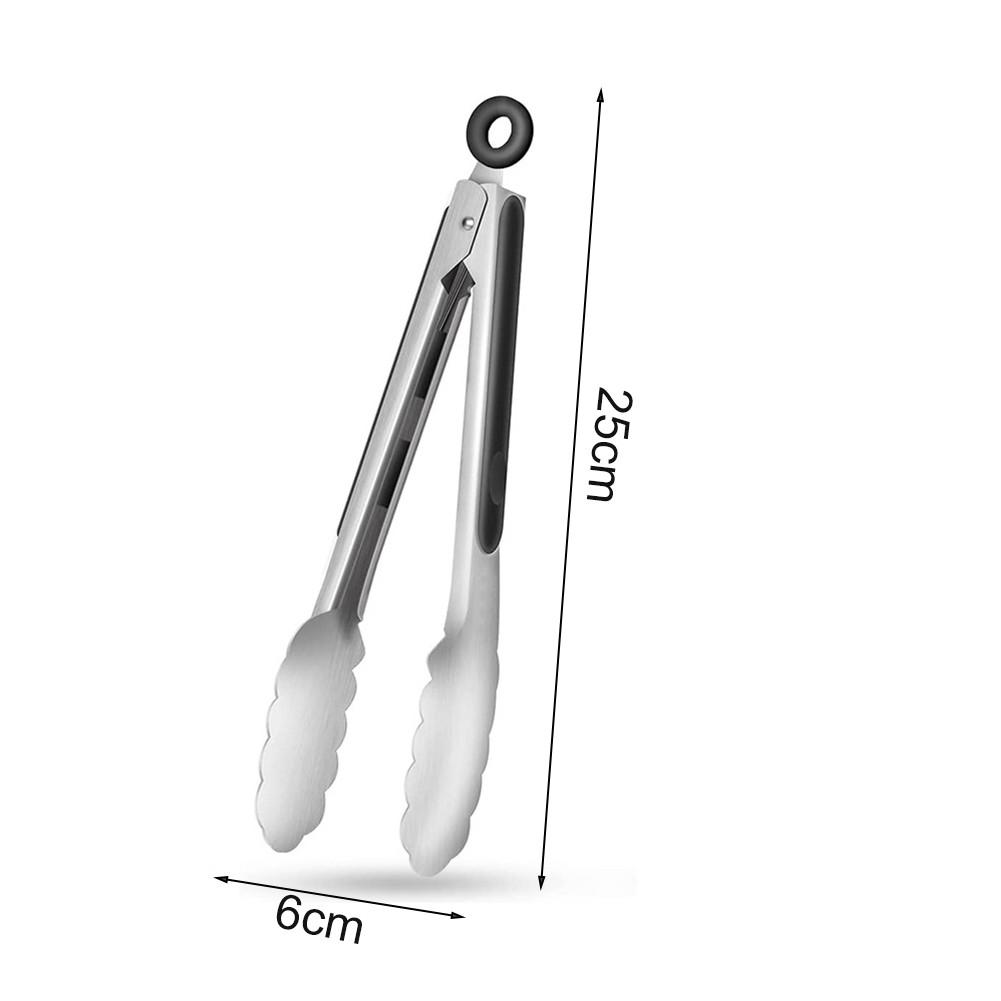 

Multifunctional Stainless Steel Food Clips for BBQ and Kitchen Use 9 inches