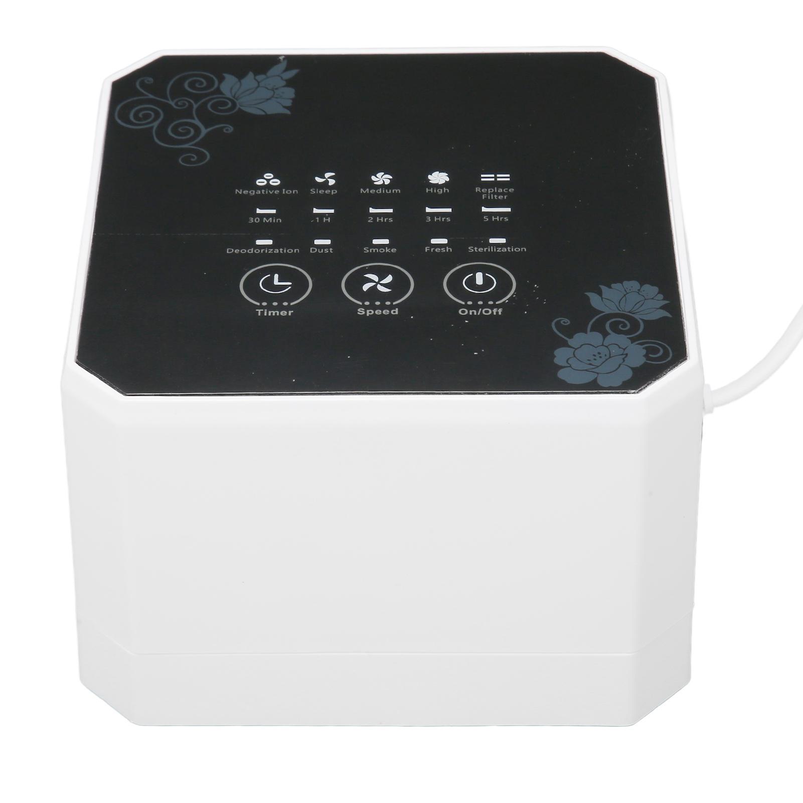 

Маленький очиститель воздуха многофункциональный тихий эффективный настольный мини-очиститель воздуха с фильтром для спальни EU Plug